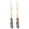 Long Batik Bone Appetizer Forks, Set of 2 - The Village Country Store