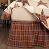 Abilene Star King Bed Skirt 78x80x16 - The Village Country Store 