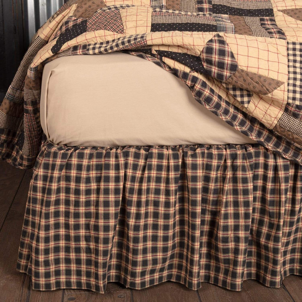 Bingham Star King Bed Skirt 78x80x16 - The Village Country Store