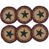 Potomac Jute Coaster Stencil Star Set of 6 - The Village Country Store 