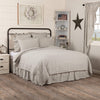 Hatteras Seersucker Blue Ticking Stripe King Quilt Coverlet 105Wx95L - The Village Country Store 