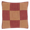 Ninepatch Star Quilted Euro Sham 26x26 - The Village Country Store 