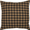 Black Check Fabric Pillow 12x12 - The Village Country Store 