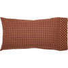 Mayflower Market Pillow Case Burgundy Check King Pillow Case Set of 2 21x40
