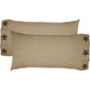 Farmhouse Star King Pillow Case w/Applique Star Set of 2 21x40 - The Village Country Store 