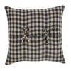 Black Check Pillow Fabric 16x16 - The Village Country Store