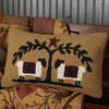 Heritage Farms Sheep and Star Hooked Pillow 14x22 - The Village Country Store