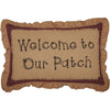 Mayflower Market Pillow Landon Welcome to Our Patch Pillow 14x22