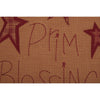 Ninepatch Star Prim Blessings Pillow 12x12 - The Village Country Store 