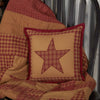 Ninepatch Star Quilted Pillow 12x12 - The Village Country Store