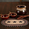 Colonial Star Jute Oval Placemat 10x15 - The Village Country Store 