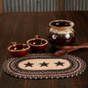 Colonial Star Jute Oval Placemat 12x18 - The Village Country Store 