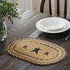 Kettle Grove Jute Placemat Stencil Stars 10x15 - The Village Country Store 