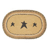 Kettle Grove Jute Placemat Stencil Stars 12x18 - The Village Country Store 