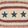 Mayflower Market Placemat Potomac Jute Placemat Stencil Stars 10x15