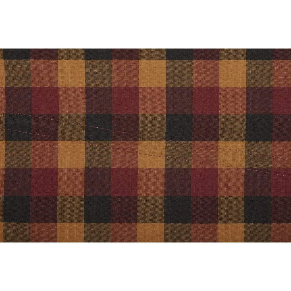 Heritage Farms Primitive Check Prairie Long Panel Set of 2 84x36x18