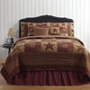 Ninepatch Star King Quilt 105Wx95L - The Village Country Store