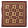 Ninepatch Star Luxury King Quilt 120Wx105L - The Village Country Store