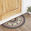 Colonial Star Jute Rug Half Circle w/ Pad 16.5x33 - The Village Country Store