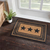 Farmhouse Jute Rug Rect Stencil Stars w/ Pad 20x30 - The Village Country Store