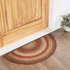 Ginger Spice Jute Rug Half Circle w/ Pad 16.5x33 - The Village Country Store 
