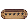 Potomac Jute Runner Stencil Stars 13x36 - The Village Country Store