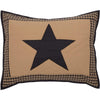 Black Check Star Standard Sham 21x27 - The Village Country Store 