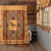 Heritage Farms Applique Crow and Star Shower Curtain 72x72 - The Village Country Store 
