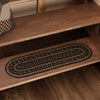 Farmhouse Jute Stair Tread Latex Oval 8.5x27 - The Village Country Store
