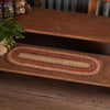 Ginger Spice Jute Stair Tread Oval Latex 8.5x27 - The Village Country Store 