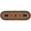 Heritage Farms Sheep Jute Stair Tread Oval Latex 8.5x27 - The Village Country Store 
