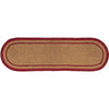 Liberty Stars Flag Jute Stair Tread Oval Latex 8.5x27 - The Village Country Store 