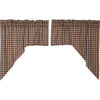 Bingham Star Swag Plaid Set of 2 36x36x16 - The Village Country Store 