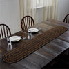 Black & Tan Jute Oval Runner 13x72 - The Village Country Store 
