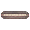 Colonial Star Jute Oval Runner 13x48 - The Village Country Store