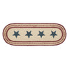 Potomac Jute Runner Stencil Stars 8x24 - The Village Country Store 