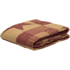 Ninepatch Star Quilted Throw 60x50 - The Village Country Store 