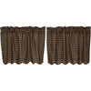 Black Check Scalloped Tier Set of 2 L24xW36 - The Village Country Store