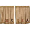 Stratton Burlap Applique Star Tier Set of 2 L36xW36 - The Village Country Store 