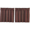 Tartan Red Plaid Tier Set of 2 L24xW36 - The Village Country Store