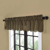Black Check Scalloped Valance 16x72 - The Village Country Store