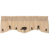 Kettle Grove Applique Crow and Star Valance 16x60 - The Village Country Store 