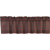Tartan Red Plaid Valance 16x60 - The Village Country Store