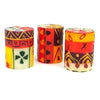 Set of Three Boxed Hand-Painted Candles - Indaeuko Design - Nobunto - The Village Country Store 