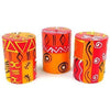 Set of Three Boxed Hand-Painted Candles - Zahabu Design - Nobunto - The Village Country Store 