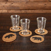 Wyatt Stenciled Bear Jute Coaster Set of 6 - The Village Country Store 