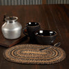 Espresso Jute Oval Placemat 10x15 - The Village Country Store 