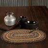 Espresso Jute Oval Placemat 12x18 - The Village Country Store 