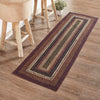 thumbnail image 2 of VHC Brands Beckham Jute Oval Rug/Runner – 22x72, Primitive Country Rustic Red/Black/Tan, Braided 2 of 4