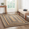 Espresso Jute Rug Rect w/ Pad 60x96 - The Village Country Store 